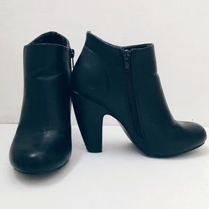 ModCloth Black Heeled Ankle Boots